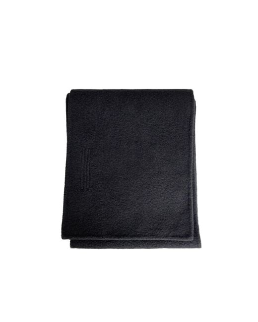 Rick Owens Black Rectangular-Shape Scarf