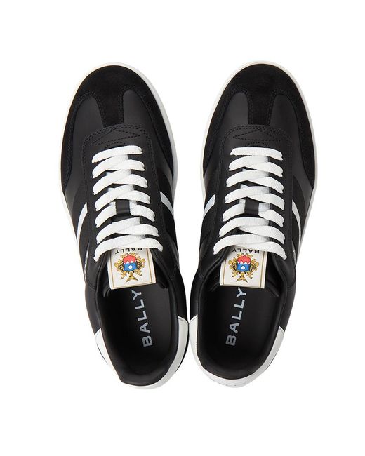 Bally Black Lace-Up Sneakers for men