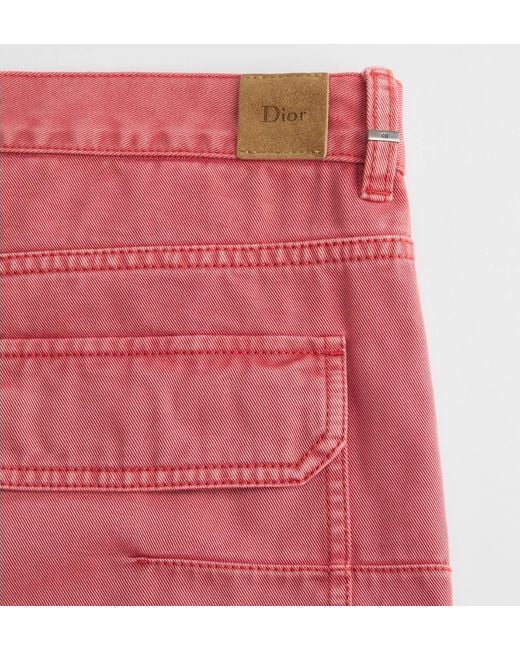 Dior Homme Logo Embroidered Cargo Bermuda Shorts for men
