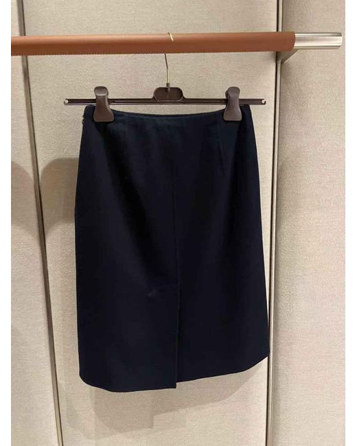 Loro Piana Blue Vivian Skirt