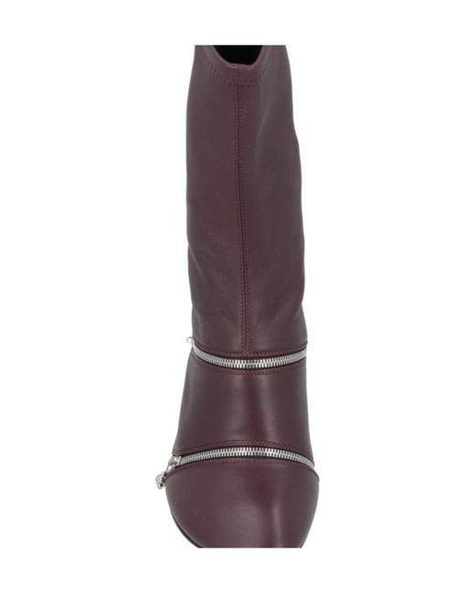 Burberry Purple Fashion Ankle Boots