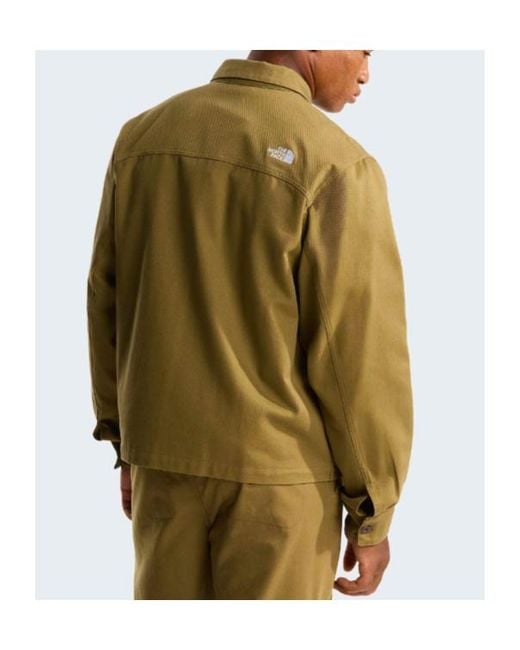 The North Face Green Button Cotton Jacket for men