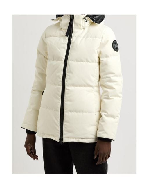 Canada Goose White Chelsea Padded Arctic-Tech Parka Coat