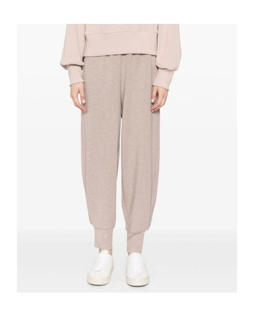 Varley Gray Mélange-Effect Tapered Trousers