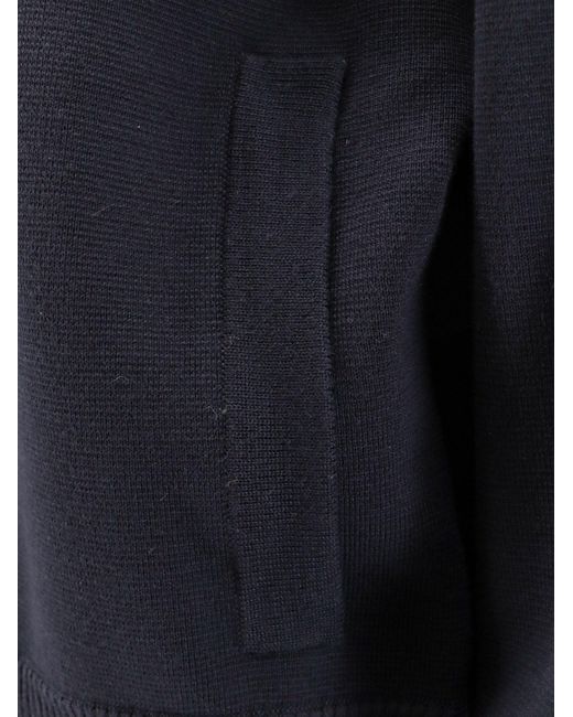 Max Mara Blue Pelago Virgin Wool Cardigan
