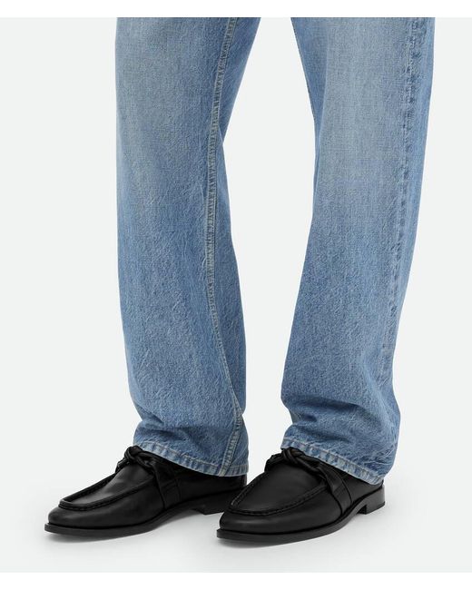 Bottega Veneta Black Astaire Slip-On Loafers for men