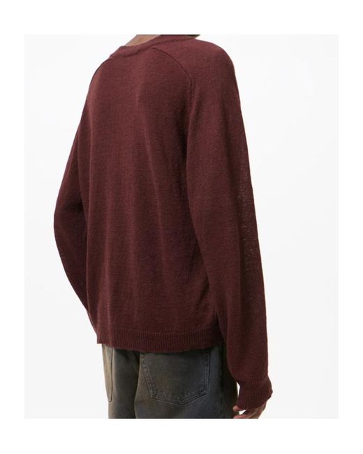 Our Legacy Brown Rue V-Neck Knitted Sweater for men