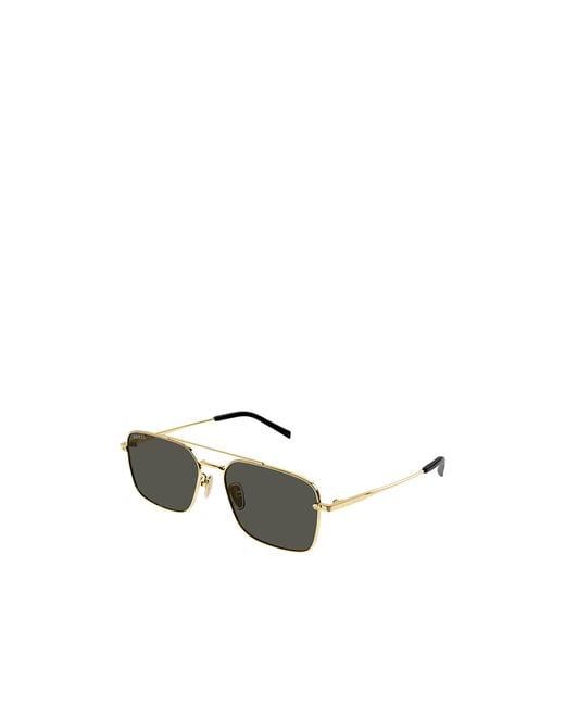 Gucci Black Eyewear Specialized Fit Rectangular Sunglasses