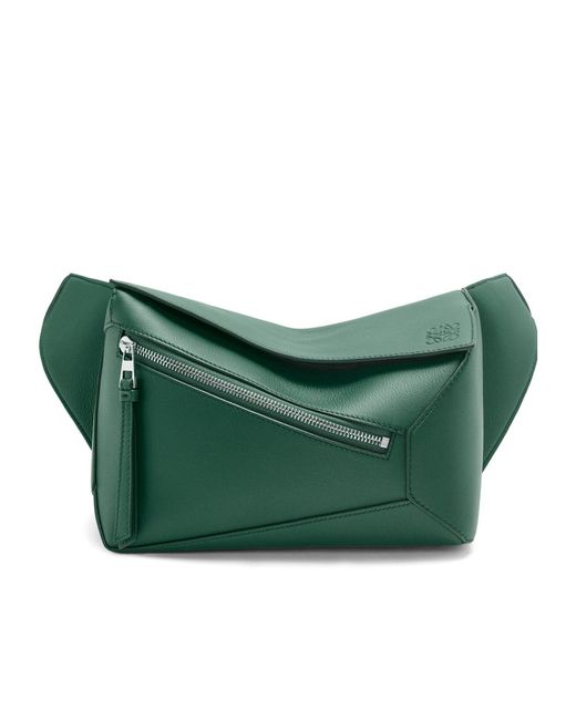 Loewe Green Small Puzzle Bumbag for men