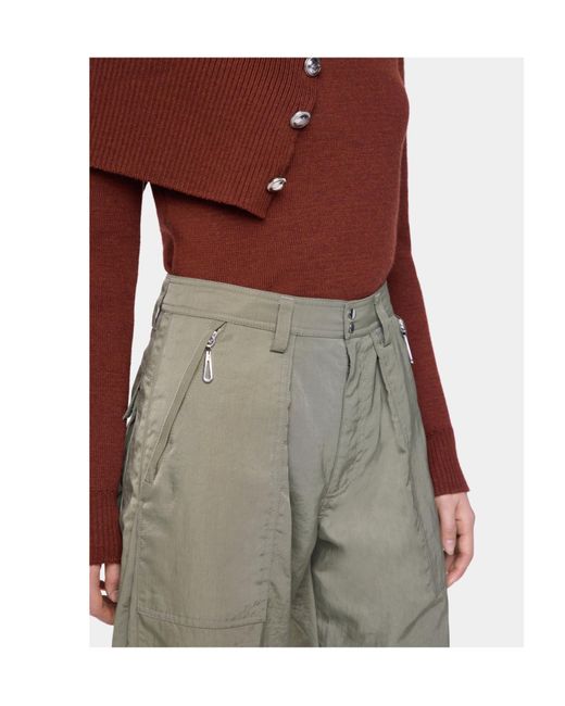 Rabanne Gray Rabanne Pleated Button Fastened Trousers