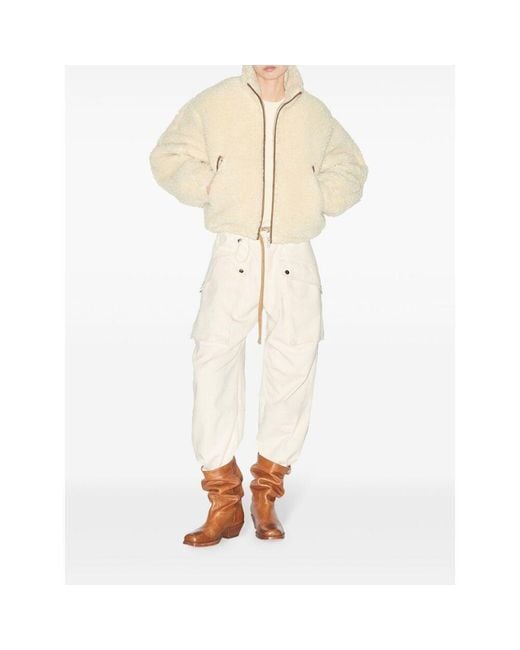 Isabel Marant Natural Isabel Marant Étoile Zipped Bomber Jacket