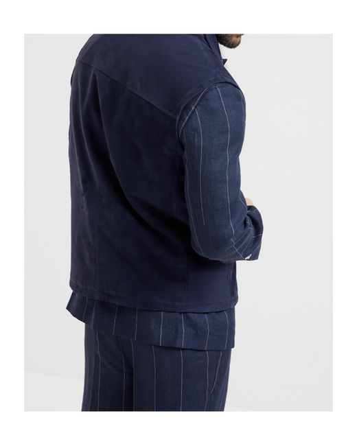 Brunello Cucinelli Blue Padded Vest for men