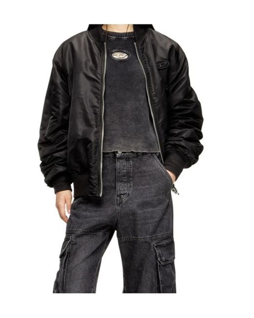 DIESEL Black M-Anchorex Logo-Detail Sweater