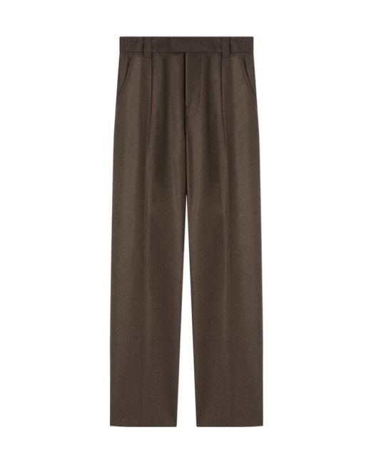 Loro Piana Brown Reinga Straight-Leg Trousers for men