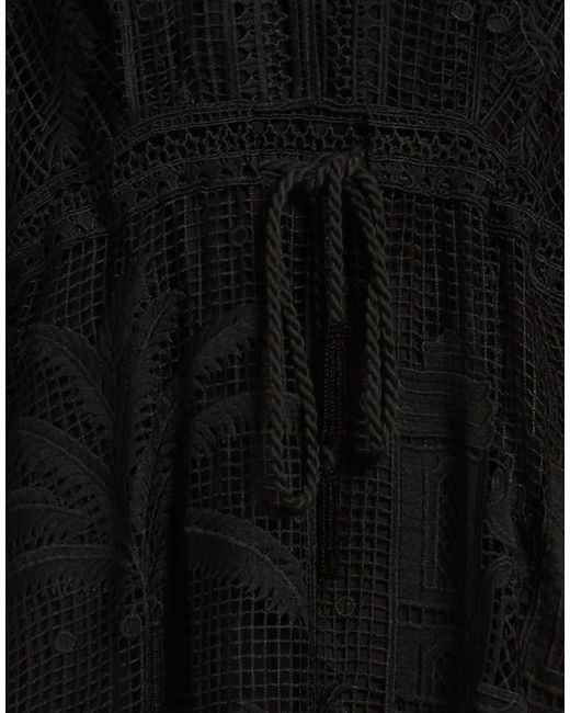 Farm Rio Black Lace Dress