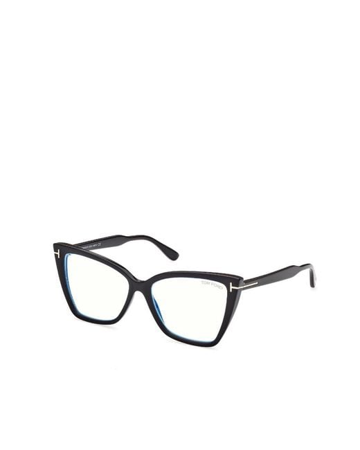 Tom Ford White Eyewear Cat-Eye Frame Glasses