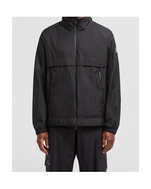 Moncler Black Grenoble Negara Packable Hooded Windbreaker for men