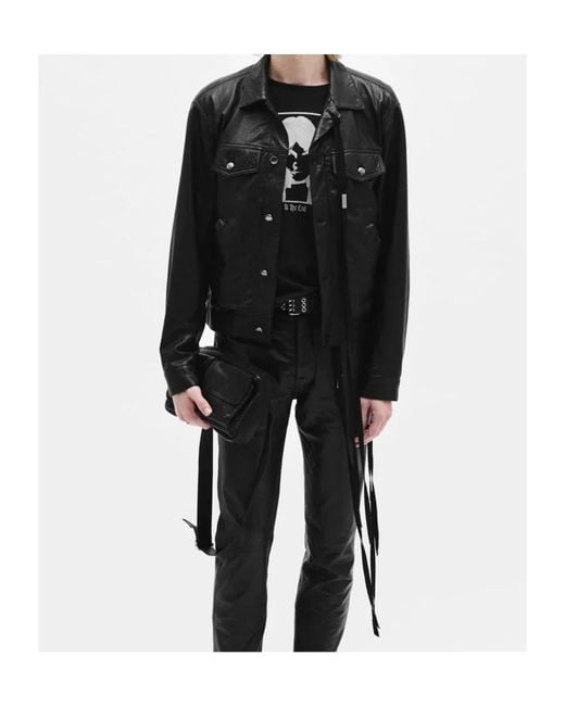 Ann Demeulemeester Black Raf 5 Pockets Standar Blouson for men