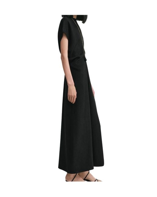 Totême  Black Woven Dress With Loose Waist