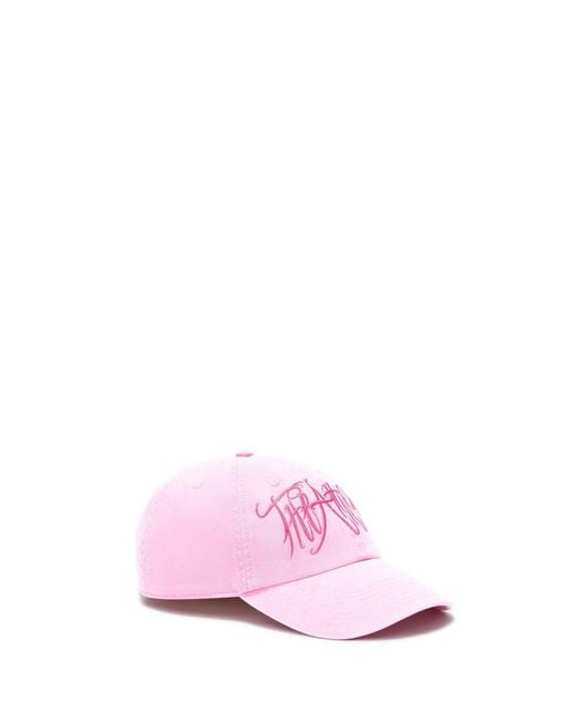 The Attico Pink The Il Primo Bagno Logo Baseball Cap