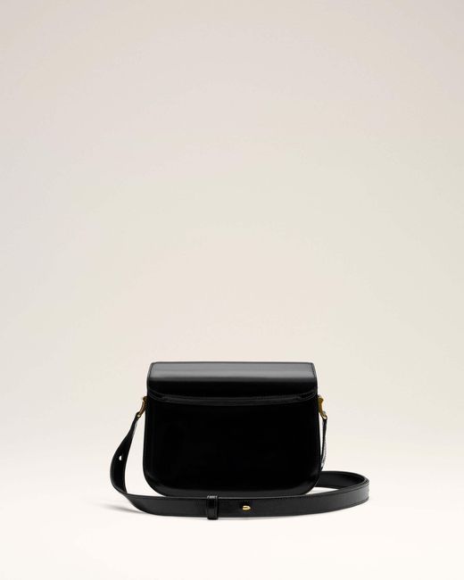 AMI Black Ami Alexandre Mattiussi Logo Plaque Shoulder Bag for men