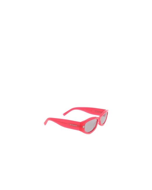Givenchy Pink Eyewear Irregular Frame Sunglasses