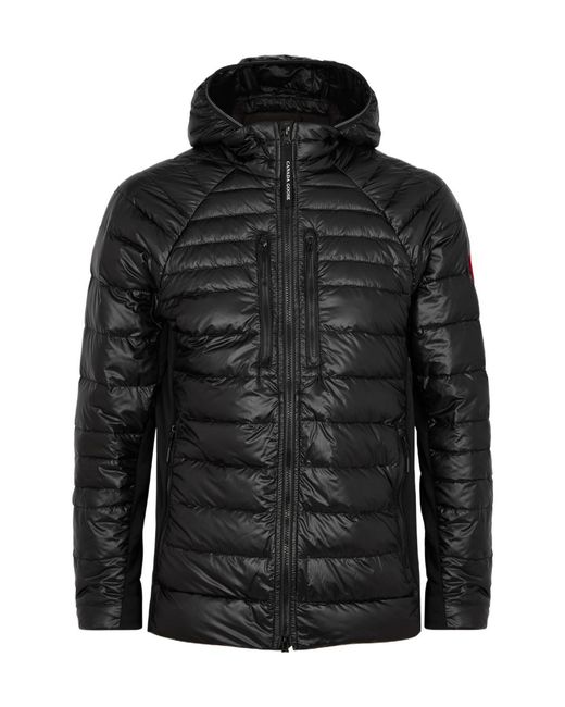 Canada Goose Black Hybridge Lite Hooded Shell Jacket for men