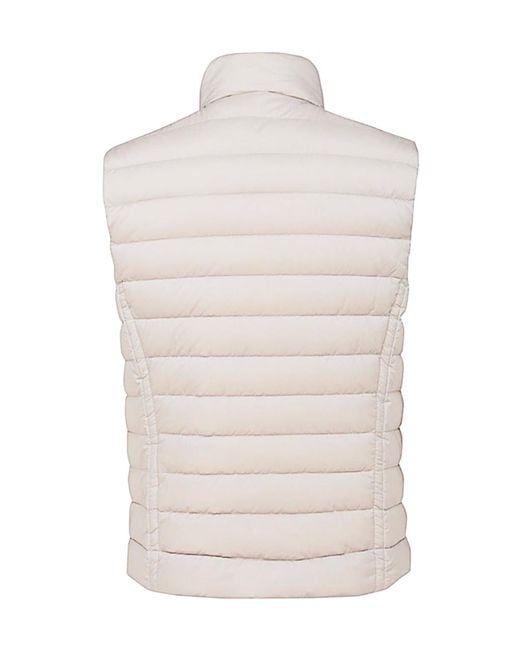 Moorer White Quilted Vest for men