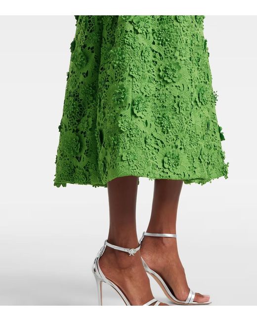Leo Green Caroline Lace Midi Dress