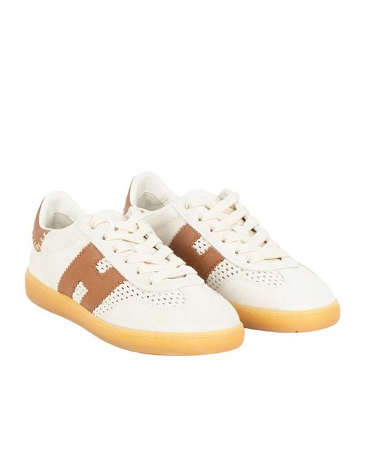 Hogan Multicolor Logo Patch Lace-Up Sneakers