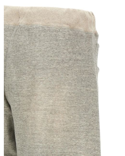 R13 Gray Relaxed Darted Barrel-Leg Joggers