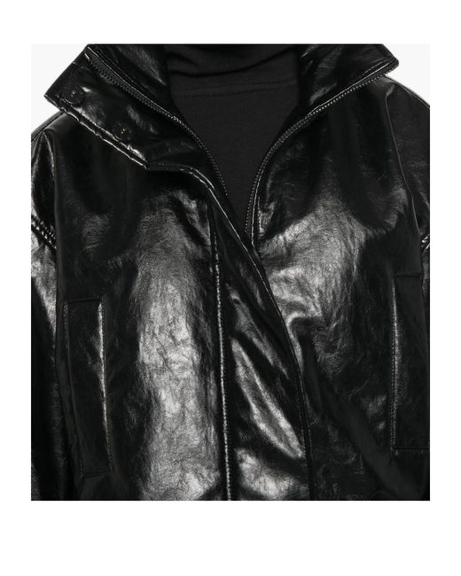 FEDERICA TOSI Black Belted Zip-Up Jacket