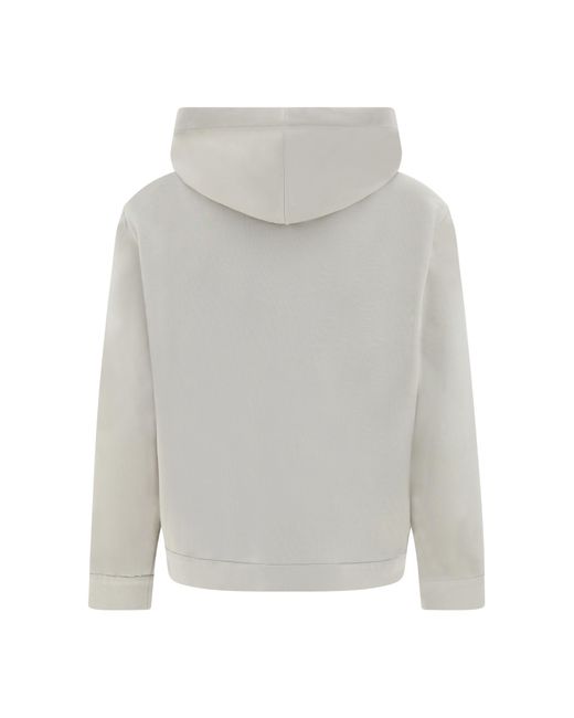 Brunello Cucinelli White Monili Bead-Embellished Zip-Up Hoodie