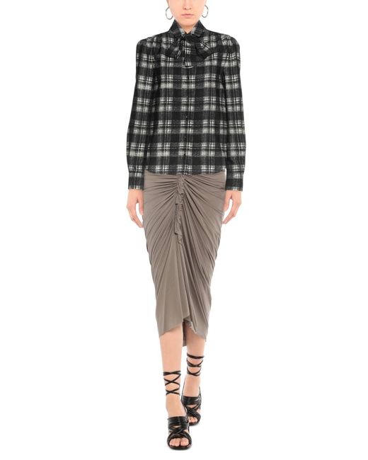 Saint Laurent Black Plaid Long Sleeve Shirt