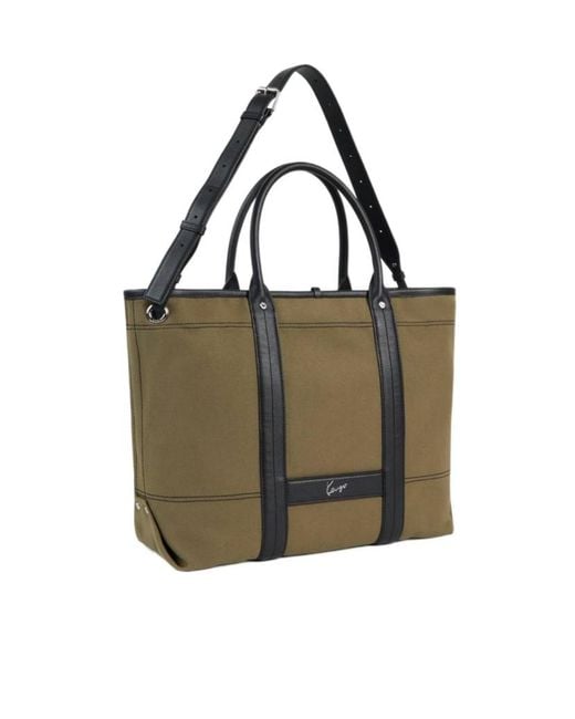 KENZO Green Utility' Reversible Large Tote Bag for men
