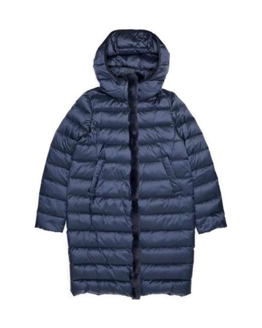 Weekend by Maxmara Blue Hooded Down Jacket