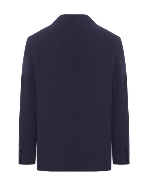 Giorgio Armani Blue Patch Pocket Blazer for men