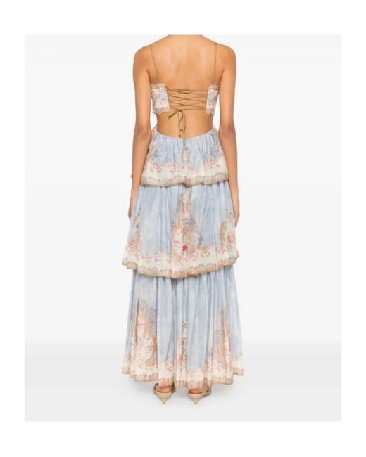 Zimmermann White Daylight Tiered Maxi Dress