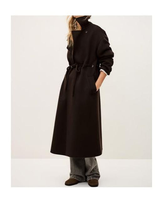 Ba&sh Black Belted Coat