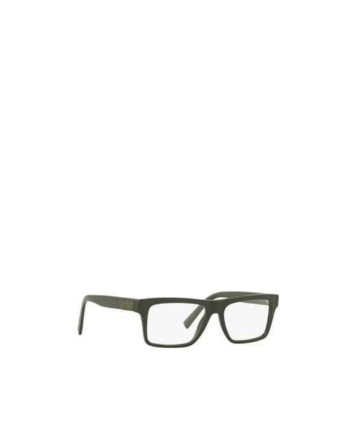 Dolce & Gabbana White Eyewear Rectangular Frame Glasses for men