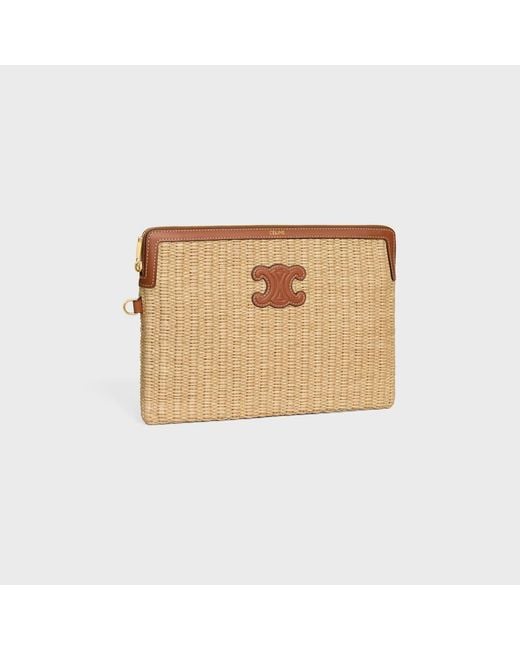 Céline Natural Small Pouch With Strap