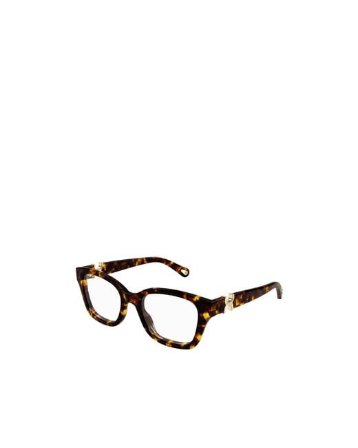 Chloé White Chloé Eyewear Square-Frame Glasses