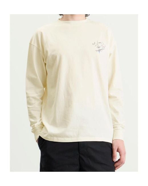 Drole de Monsieur White Drôle De Monsieur Esquisse Slogan Long Sleeve T-Shirt for men