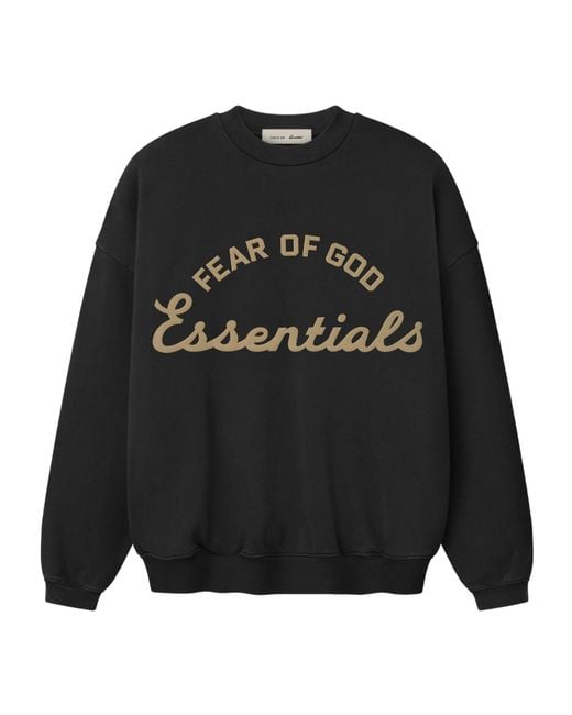 Fear Of God Black Training 90S Crewneck Sweatwshirt for men