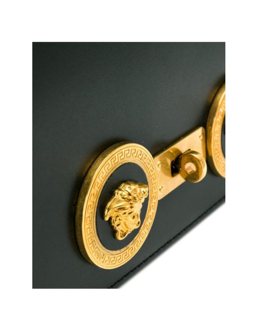 Versace Black Medium Icon Shoulder Bag