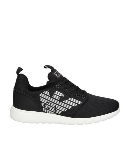 EA7 Black Logo Details Casual Sports Shoes for men