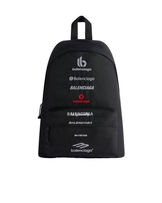 Balenciaga Black Explorer Backpack for men