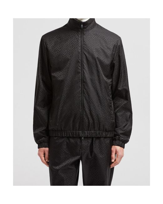 Moncler Black Vanoise Logo Patch Zip-Up Jacket for men