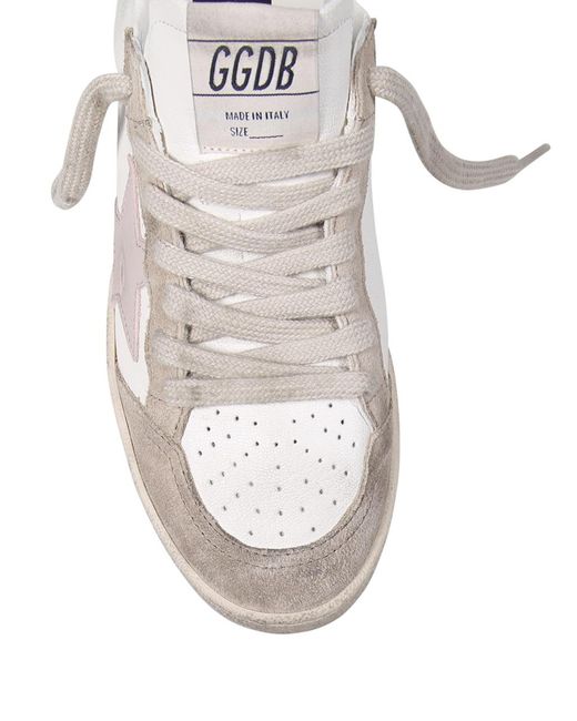 Golden Goose Deluxe Brand Pink Ballstar Lace-Up Sneakers