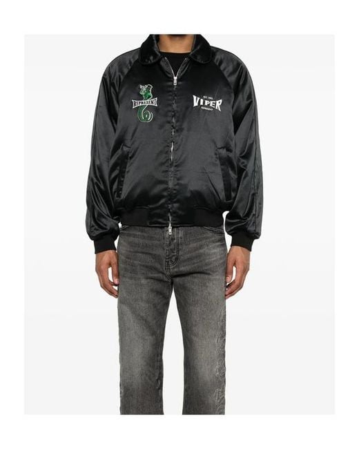 Represent Black Bomber Jackets for men